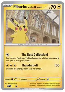 Pokemon x Natural History Museum Pikachu Jumbo Promo Card Sealed TRUSTED SELLER - Image 3