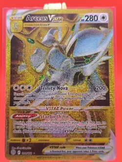 Arceus VSTAR 184/172 Brilliant Stars Gold Secret Rare Pokemon Card - Image 1