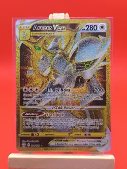 Arceus VSTAR 184/172 Brilliant Stars Gold Secret Rare Pokemon Card - Image 3