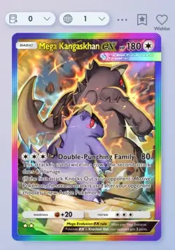 Pokemon TCG Pocket - Mega Kangaskhan Ex - Rainbow 2⭐Card - Eng - Fast Delivery - Image 1
