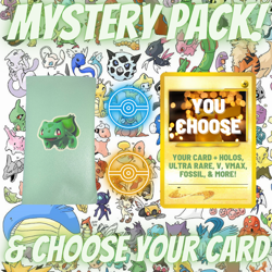POKEMON Choose A Card + Get Mystery Pack VMAX V GX EX SECRET HOLO RARE & MORE! - Image 1