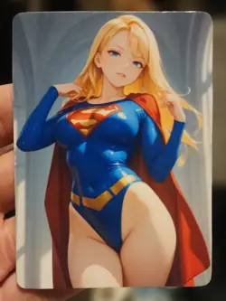 Supergirl - Superman - Goddess - DIY - Full Art - Glossy - Photo Art Card - Image 1