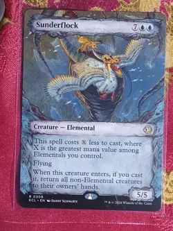 SHOWCASE Sunderflock Lorwyn Eclipsed Magic The Gathering MTG CCG Elemental blue - Image 1