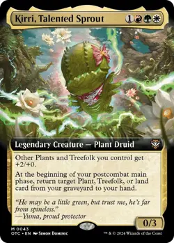 NM Extended Art Foil Kirri, Talented Sprout, MTG, OTJ, Magic the Gathering, 43 - Image 1