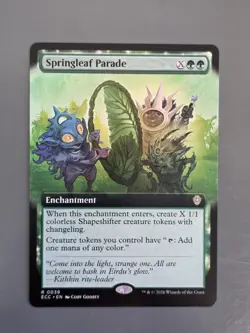 Springleaf Parade (Extended Art) MTG: Commander: Lorwyn Eclipsed Regular - Image 1