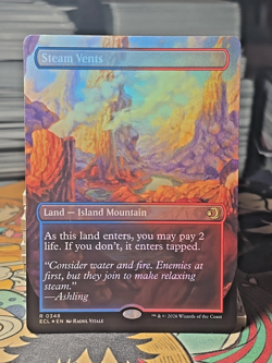 Steam Vents (0348) (Borderless) (Foil) Lorwyn Eclipsed ECL MTG magic - Image 1
