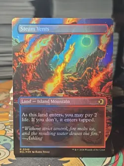Steam Vents (0348) (Borderless) (Foil) Lorwyn Eclipsed ECL MTG magic - Image 2
