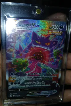 2021 Pokemon-Gengar VMAX #271 Fusion Strike-Secret Rare Holo (Damaged) Alt Art - Image 2