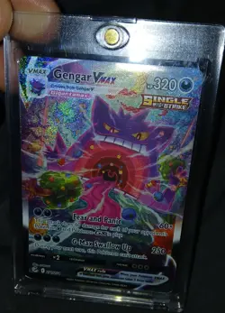 2021 Pokemon-Gengar VMAX #271 Fusion Strike-Secret Rare Holo (Damaged) Alt Art - Image 3