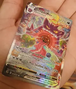 2021 Pokemon-Gengar VMAX #271 Fusion Strike-Secret Rare Holo (Damaged) Alt Art - Image 5
