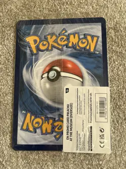Pikachu At The Museum, Pokemon X Natural History Museum Jumbo Promo Pokemon Card - Image 3
