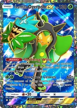 Teal Mask Ogerpon EX or any 2 stars Trainer/Pokemon except oak TCG Pocket - Image 1