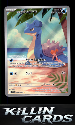 Misty's Lapras - 194/182 194/182 Pokemon Illustration Rare SV10: Destined Rivals - Image 1