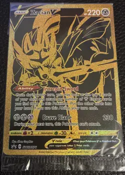 Zacian V Pokemon Sword Shield SWSH076 SEALED Black Star Promo Sealed NM - Image 1