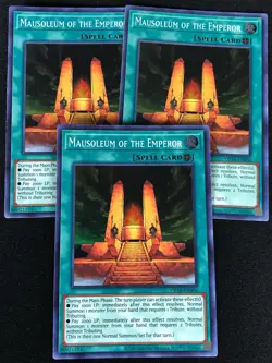 YUGIOH MAUSOLEUM OF THE EMPEROR OP16-EN006 SUPER X3 (NM) - Image 1
