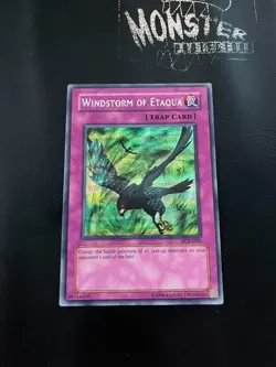 YUGIOH WINDSTORM OF ETAQUA SECRET RARE GAME PROMO PCY-E001 - Image 1
