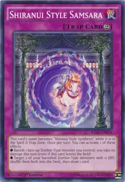 1x (NM) Shiranui Style Samsara - RATE-EN074 - Common - Unlimited Edition YuGiOh - Image 1
