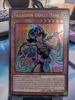 YuGiOh! Palladium Oracle Mana TN19-EN004 Prismatic Secret Rare - Image 1