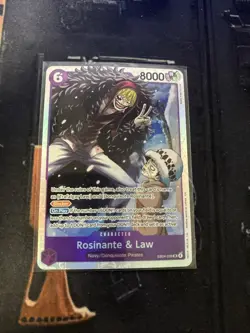 Rosinante & Law EB04-038 SR - THE AZURE SEA'S SEVEN ENGLISH OP14 - One Piece TCG - Image 1
