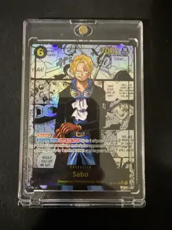 Namco Sabo Secret Rare Foil OP13-120 Blocker One Piece CCG Carrying on His Will - Image 3