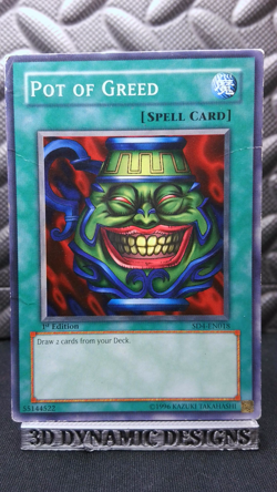 | Yugioh Pot of Greed SD4-EN018 1st Structure Deck Fury From The Deep HP 🔥 | - Image 1