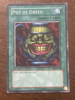 Pot of Greed SD4-EN018 Structure Deck: Fury from the Deep 1st Edition Common HP - Image 1