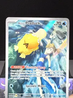 Pokemon Card Card Misty's Psyduck 193/182 Destined Rivals Illustration Rare NM - Image 2