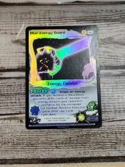 Dragon Ball z CCG Blue Energy Guard DBZ TCG Card FOIL 42 Fusion Saga - MP - Image 2