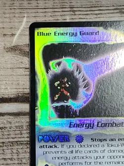 Dragon Ball z CCG Blue Energy Guard DBZ TCG Card FOIL 42 Fusion Saga - MP - Image 3