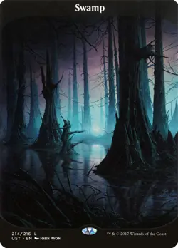 Swamp (Full-Art) Unstable NM Extended / Full Art Textless CARD ABUGames - Image 1