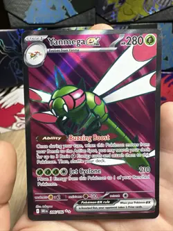 Pokemon TCG Yanmega EX Holo Card Destined Rivals Ultra Rare 206/182 - Image 1