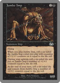 Jumbo Imp Unglued MINT Black Uncommon MAGIC THE GATHERING MTG CARD ABUGames - Image 1