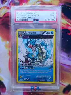 Pokemon TCG XY Ancient Origins Gyarados Reverse Holo Card #21/98 2015 PSA 9 Mint - Image 3