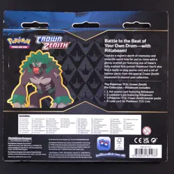 Crown Zenith Blister Pack - Rillaboom Promo - Pokemon Card - Image 2