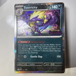 Pokemon Card Toxtricity 017 Stamped Black Star Promo Phantasmal Flames SEALED - Image 1