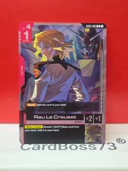 Rau Le Creuset GD03-091 Rare Gundam Card Game Steel Requiem - Image 3