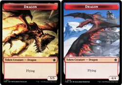 Dragon (0016) / Dragon (0017) Doubled-Sided Token [Foundations] MTG 🔥 - Image 3