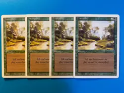 MTG 4x Tranquility Revised OLD SCHOOL Pauper Magic Gathering Card x4 LP - Image 1