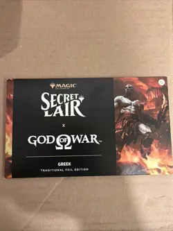 MTG Secret Lair Foil Edition Playstation God Of War Greek Sealed Pack - Image 1