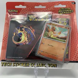 Pokemon Ascended Heroes Tech Sticker Collection Charmander New Sealed - Image 1