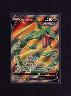 2021 Pokemon SWSH07 Evolving Skies RAYQUAZA V #193 Full Art Ultra Rare Holo - Image 1