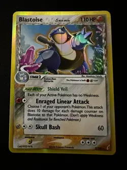 Blastoise (Delta Species) 2/100 Holo Crystal Guardians HP Pokemon Card - Image 1