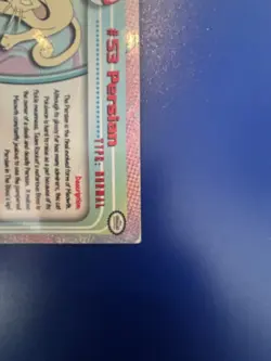 Topps Pokemon TV Animation Edition Series 1 Holo Foil #53 Persian - Image 3