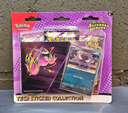 Pokemon TCG Ascended Heroes 3 Pack Blister Pack Gastly Tech Sticker Collection - Image 1