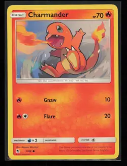 Charmander 7/68 Pokemon Hidden Fates Common Near Mint - Image 1