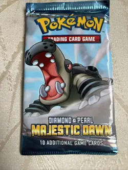 Pokemon Hippowdon Diamond & Pearl Majestic Dawn Booster Pack Unweighted Vintage - Image 1