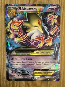 M Alakazam EX 26/124 - XY Fates Collide Ultra Rare Pokemon TCG LP - Image 1