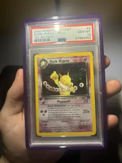 Dark Hypno #9 Holo 1st edtion Team Rocket PSA 10 Pokemon *SWIRL* - Image 3