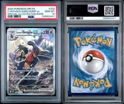 PSA GEM MT 10 Pokemon Cynthia's Garchomp ex 232/182 Sv10: Destined Rivals Holo - Image 3