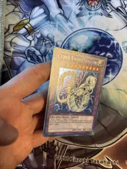 (7) Yugioh Cyber Twin Dragon LCGX-EN180 Secret Rare 1st Ed LP - Image 3